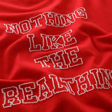 Oversized Loose Letter Embroidered T-shirt