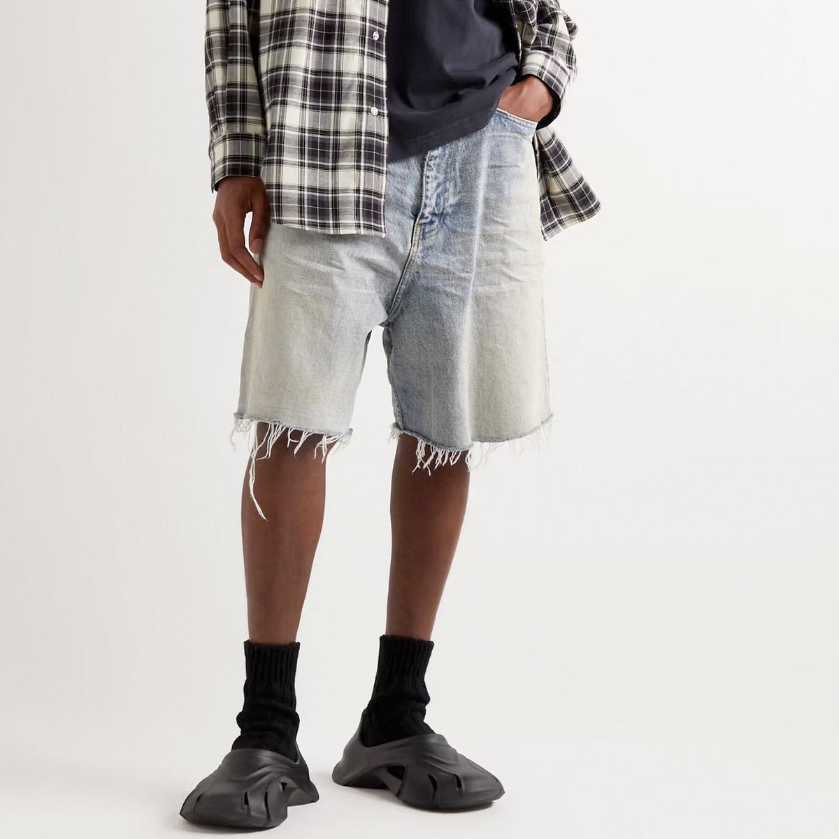 Retro Blue Washed Women's Jorts