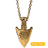 Greek Stones Titanium Steel Necklace