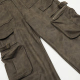 Straight-leg Washed Cargo Pants
