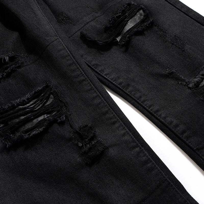 Distressed Baggy Black Jeans