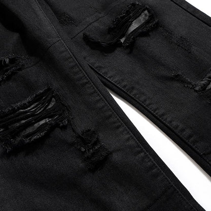 Distressed Baggy Black Jeans