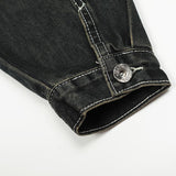Vintage Washed Lapel Denim Jacket