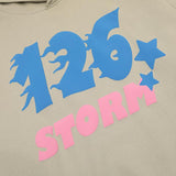 126 Letter Print Hoodie