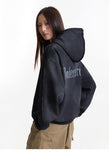 Y2K Washed Shield Emblem Hoodie