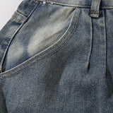 Multi-Pockets Retro Loose Pants