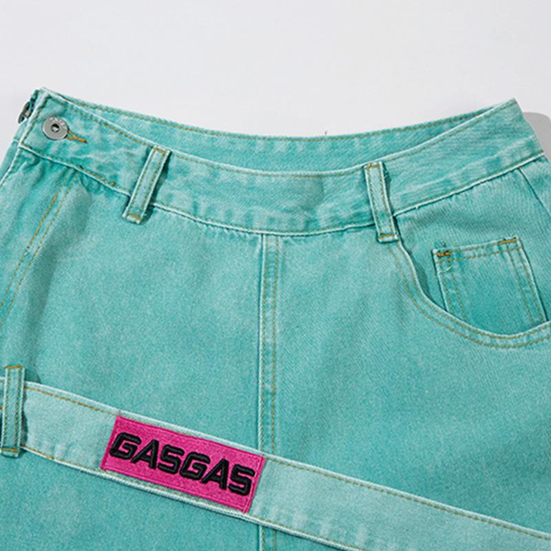 Green High-waist Baggy Jeans