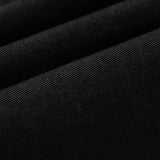 Black Solid Straight Jeans