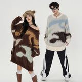 Color Blocks Ice Cream Pattern Sweater