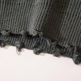 Oversized Stitched Letter Sweater