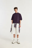 High-neck Respecting Solid Loose T-shirt