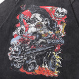Loose Angry Anime Printed T-Shirt