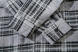 Plaid Hooded Button-Up Shirt
