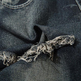 Distressed Baggy High-waist Jeans