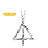 Space-time Arrow Ring Silver Necklace