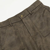 Straight-leg Washed Cargo Pants