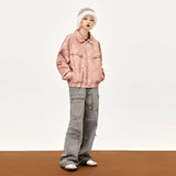 Y2k Loose Stitching Leather Jacket