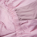 Oversized Patchwork Zip-up Windbreaker Jacket