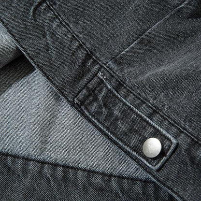 "Bullet" Letter print Washed Jacket