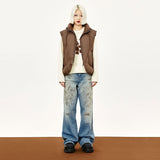 Y2k Cotton Padded Vest