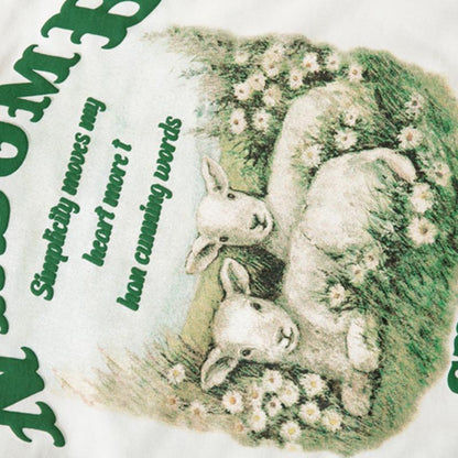Sheep Flower Polo Sweatshirt
