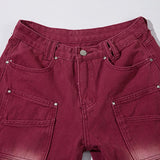 Red Brick Retro Vintage Jeans