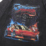 Street Fighter Car Print T-shirt