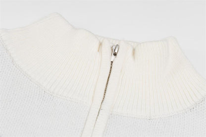 Y2K Graffiti Zip-Up Sweater