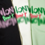 Washed Letter Print Hoodie