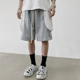 Stitching Side Pockets Jorts
