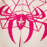 Oversized Spider Zip-up Sweater