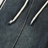 Vintage Side Stripes Drawstring Jeans