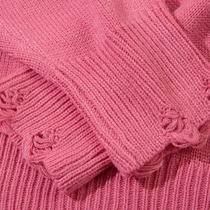 Butterfly Embroidery Loose Sweater