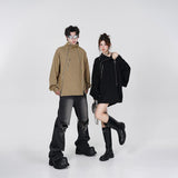 Double Zip-up Stand Jacket