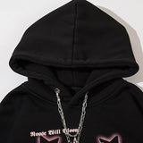 Graphic Gradient Oversized Hoodie