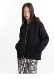 Blank Solid Zip-Up Hoodie