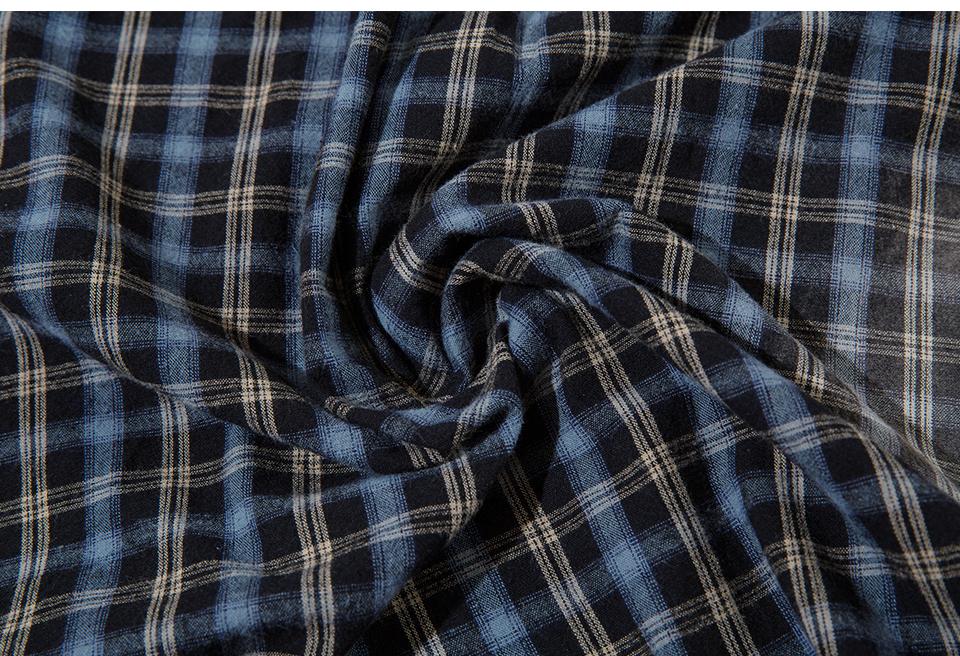 Plaid Polo Loose Shirt