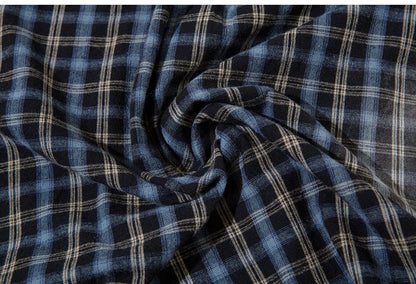 Plaid Polo Loose Shirt