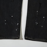Ripped Ink Splashed Denim Jeans