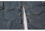 Multi-Pockets Retro Loose Pants