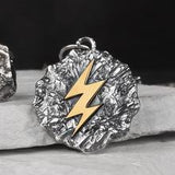 Retro Etched Sawtooth Ring