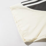 Contrast Color Side Stripe Racing T-shirt