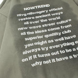 "Now Trend" Poem Hoodie