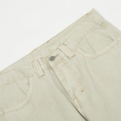 Straight-leg Loose Cargo Pants