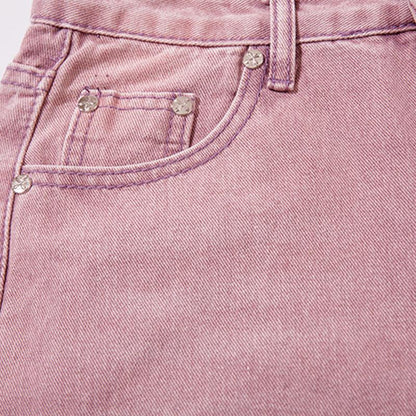 Wide-leg Baggy Splash Glitter Jeans