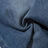 Drawstring Baggy Blue Denim Jeans