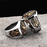 Vintage Titanium Steel Skull Ring
