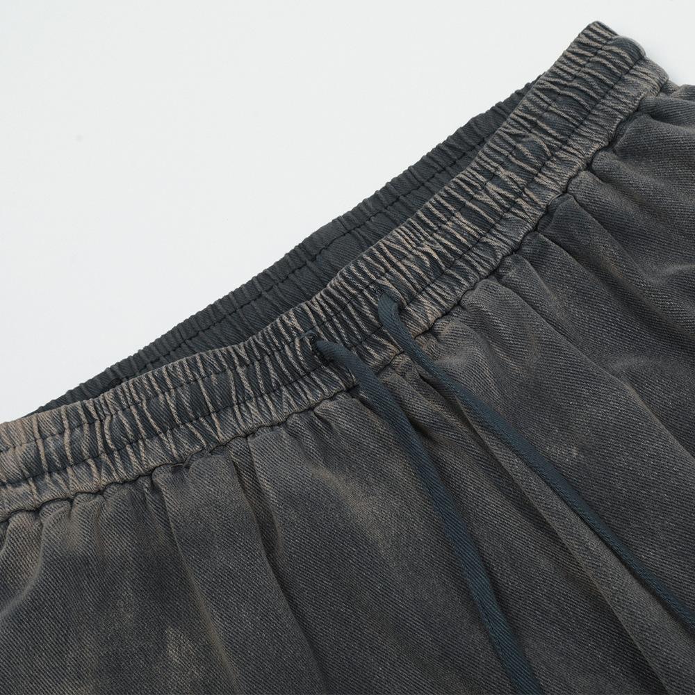 Relaxed Fit Elastic-Waist Pants