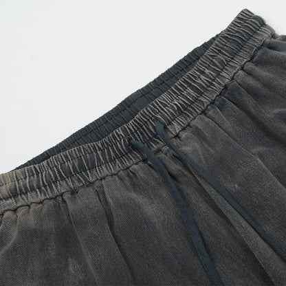 Relaxed Fit Elastic-Waist Pants