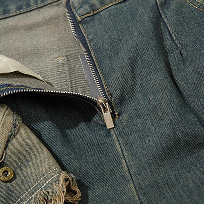 zipper of the star jeans